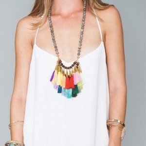 Rainbow Tassel Catherine Page necklace